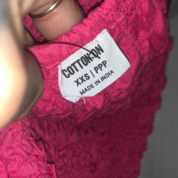 🔥COTTON:ON 2XS scrunchie bodycon mini dress hot fuchsia Barbie 80s VIDEO VIXEN - Picture 13 of 16